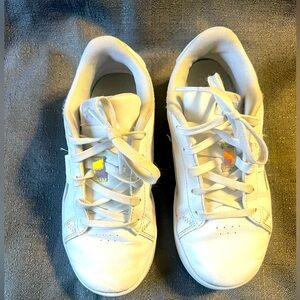 Puma white girl sneakers size 2C softfoam